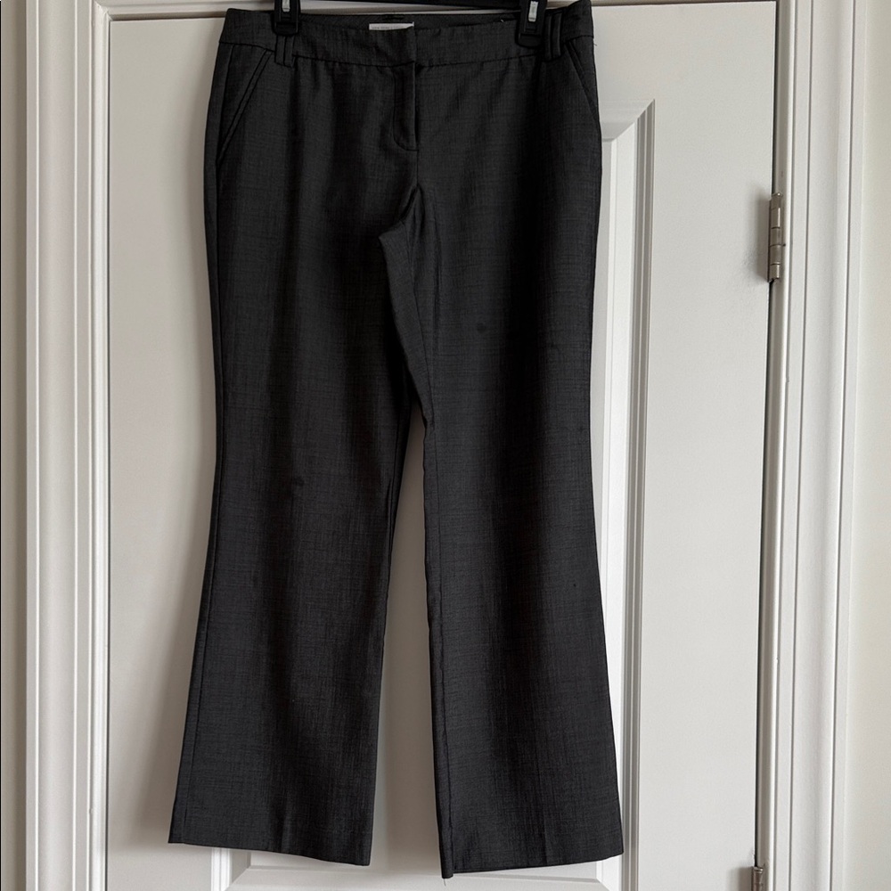 New York & Company Women's Wide Leg Pants in Charcoal Black